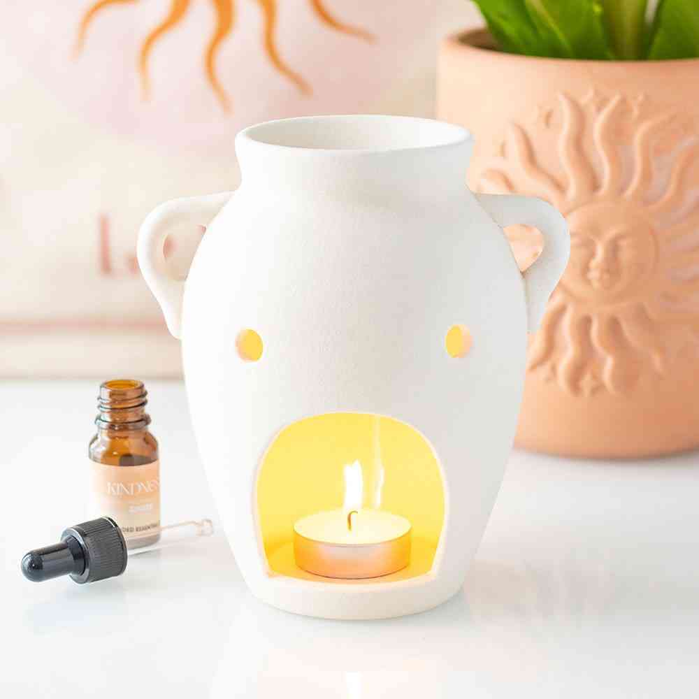 Something Different - Vase Shaped and Wax Warmer Oliebrander - Wit